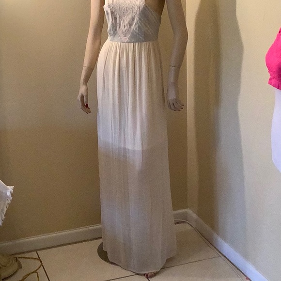 Flying Tomato floor length sleeveless embroidered summer dress size small - Picture 6 of 6